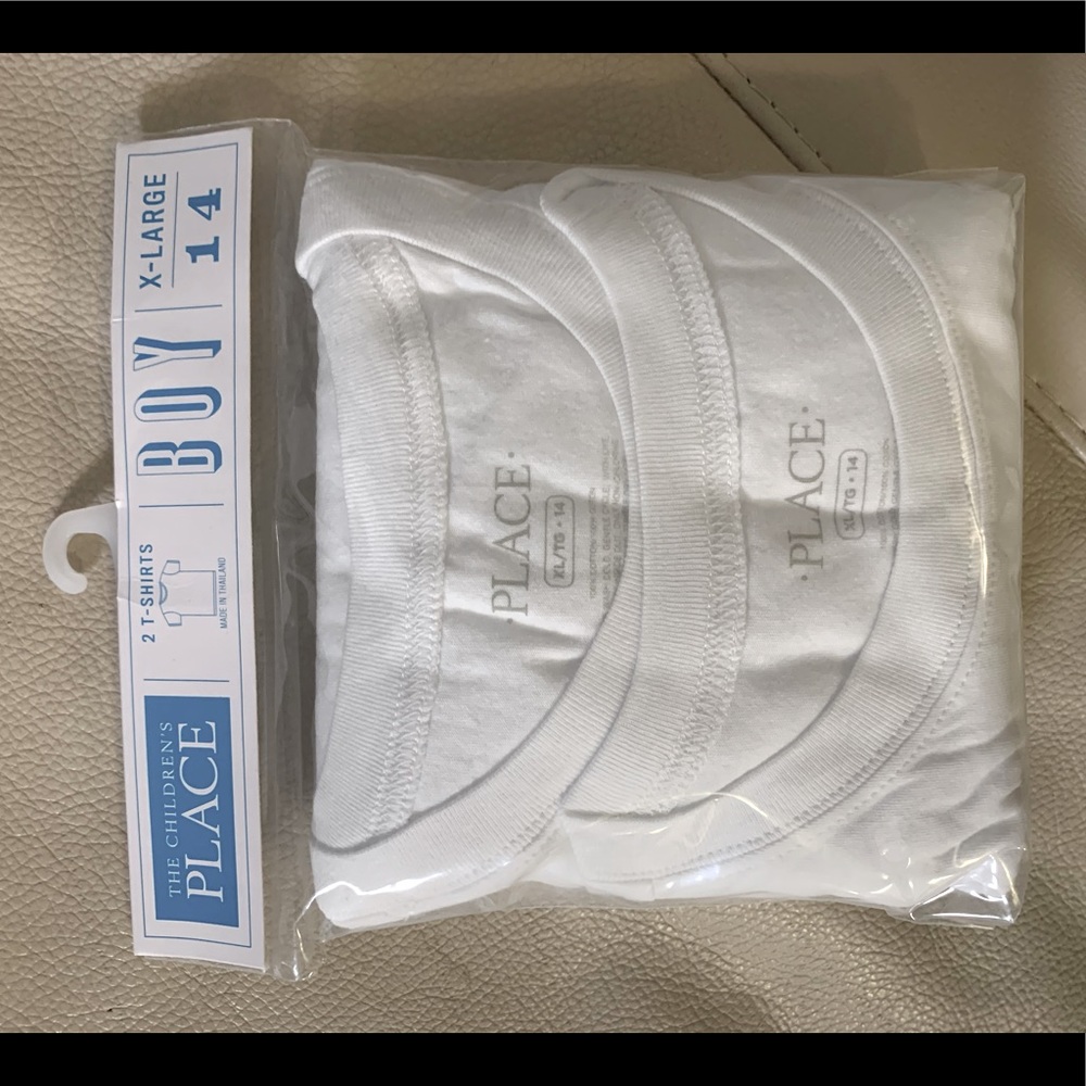Boys White Tees